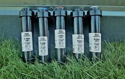 Merkloos Statische Sprinkler 4" met 4,6m Verstelbare Straal