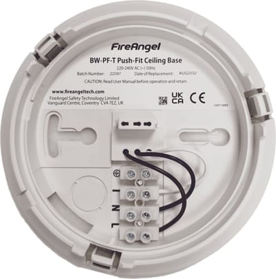 FireAngel BW-PF-T Opbouwsokkel 230V (voor SW1, SW10 en HW1)