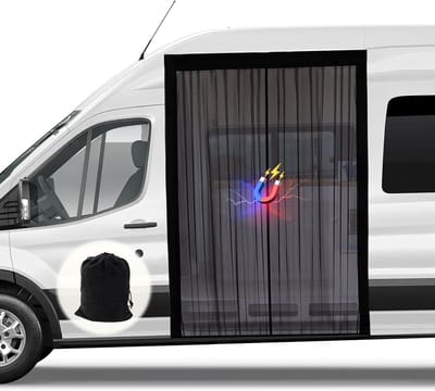 Vliegenraam met Magnetische Sluiting voor Mercedes Sprinter en Volkswagen Crafter - Insectenbescherming, Makkelijk te Installeren, Duurzaam en Effectief