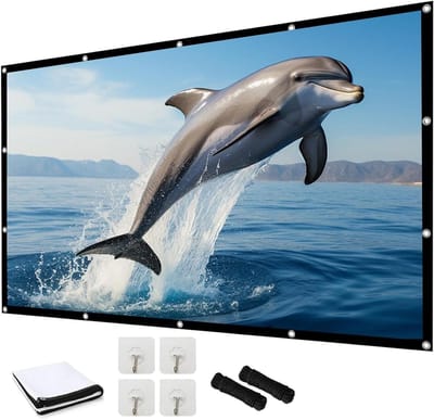 Projectiescherm - Filmdoek - Thuisbioscoop - Opvouwbaar ontwerp - 150 inch - Wit