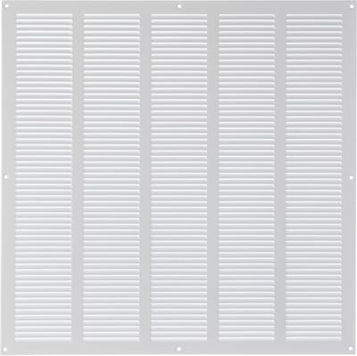 Vierkant Metaal Ventilatie Rooster Wit 500x500 mm met Insectenhor