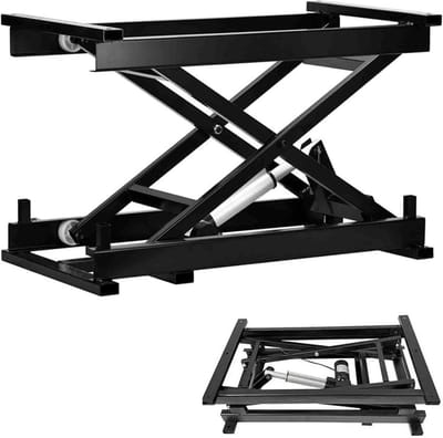 Elektrische Schaarheffer - Verstelbare Werktafel - Zwaar Werk - Krachtige Motor - 50kg Capaciteit - Zwart