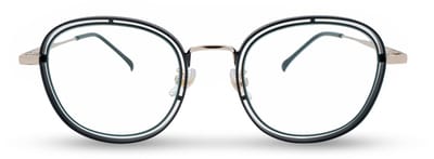 BL Double Round Gold - Blauw licht bril - Blue light glasses - Computer bril