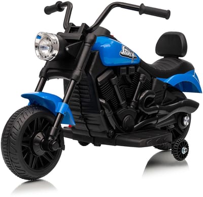 Danky Motor - Elektrische Kindermotor - Blauw - Accuvoertuig - Stevig Design - 18-36 Maanden