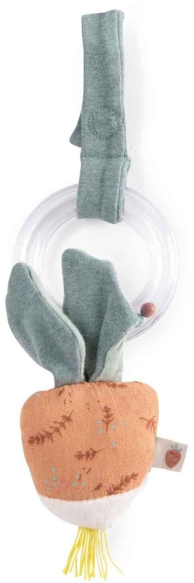 Houten Ring-Rammelaar 'Radijs' Trois Petits Lapins'