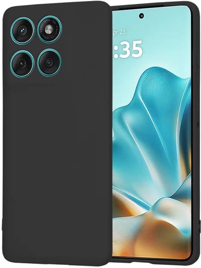 Hoesje geschikt voor Motorola Edge 60 / Edge 60 Fusion - Techsuit Soft Flex Silicone Back Cover - Black