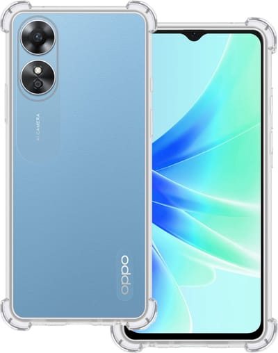Hoesje Geschikt voor OPPO A17 - Sterk & Shockproof - Siliconen Case - Back Cover - Telefoon Hoes Shock Proof - Transparant