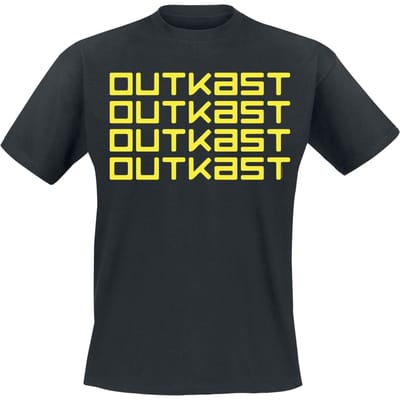 OutKast T-shirt - Logo Repeat - S tot M - voor Mannen - zwart