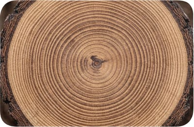 Badmat 60x40 cm - Antislip - Boomstam - Hout - Bruin - Badmatten voor badkamer - Badkamermat - Douchemat - Badkamer mat