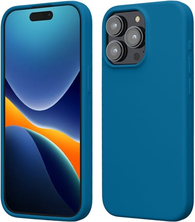 kwmobile Case voor iPhone 15 Pro Max - Slank TPU-Hoesje met Zachte Afwerking - In Caribisch blauw