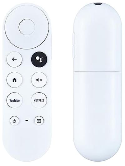 Vervangende Spraakafstandsbediening voor 2020 Google 4K TV Chromecast - Voice Bluetooth IR 4K Media Speler