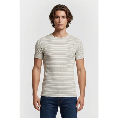 Dstrezzed Ds-mc Queen Stripe Mineral Grey Taglia: XXL | Magliette basic Outlet | Uomo | Grigio