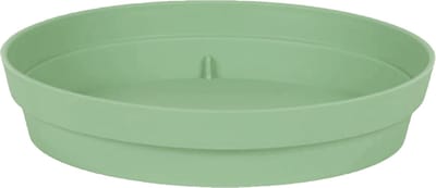 EDA Bloempot onderschaal Toscane - kunststof - groen - D15 cm - opvangschalen