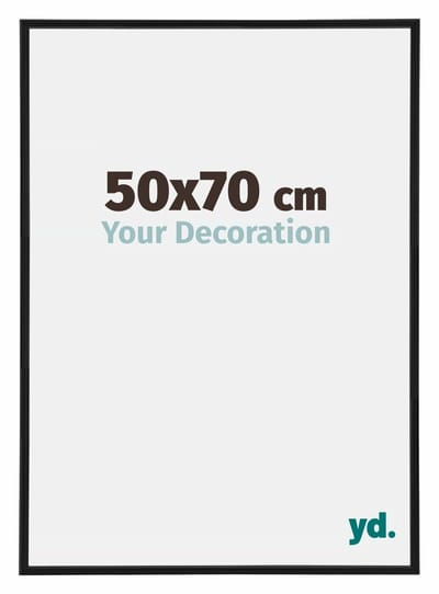 Your Decoration - Puzzellijst 50x70 cm - Zwart Mat - Puzzellijst 500-1000 stukjes - Kunststof Fotolijst - Annecy