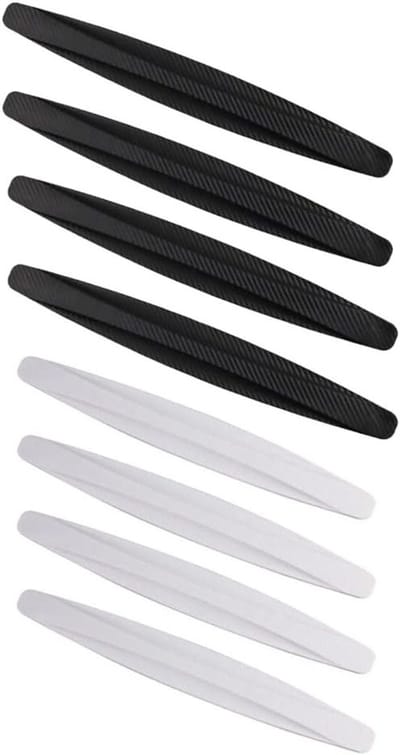 Car Bumper Hoekbeschermers van PVC, Zwart en Wit, 41 x 4.5 cm, Auto Bumper Bescherming en Deurrand Bescherming