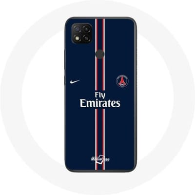 Coque - MANIACASE - Xiaomi Redmi 9C - Souple - Protection - PSG Nike Fly Emirates Logo