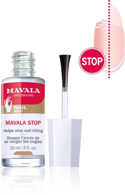 Mavala Stop 10 ml - Effectieve Bittere Nagelbehandeling Tegen Nagelbijten En Velletjes Bijten - Transparante Anti-Nagelbijt Nagellak - Helpt Afleren Van Nagelbijten Bij Volwassenen En Kinderen - Voor Mooie, Gezonde En Verzorgde Nagels