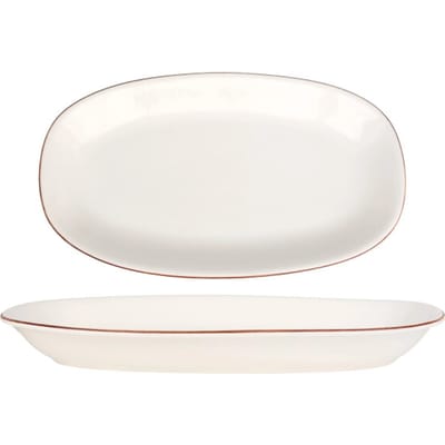 Bonna Serveerschaal - Retro - Porselein - 34x19 cm - set van 2