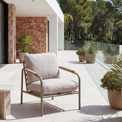 Tuinstoel Aluminium - Outdoor stoel - Ontspannen buiten - Olefine stof - 81 x 88 x 68 cm - Lichtgroen