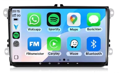 Autoradio 4/64GB met Carplay en Android Auto | Geschikt voor Seat Leon 2, Toledo, Altea, Altea XL, Alhambra 2004-2016 | radio met navigatie | 2004 2005 2006 2007 2008 2009 2010 2011 2012 2013 2014 2015 2016 | Rns mk5
