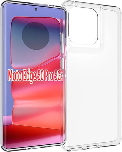 MobyDefend Hoesje - Geschikt voor Motorola Edge 50 Pro - Transparante TPU Backcover - Volledig Doorzichtig