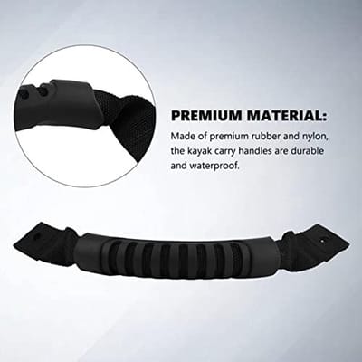 Dailygoods- Kano Handvat Vervanging 25 cm - Ergonomisch Ontwerp - Rubber/Nylon Handgreep - Voor Kajaks/Koffers - Eenvoudige Installatie - Kajakhandgreep