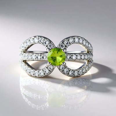 Cavill - Elegante Zilveren Ring - 925 Sterling Zilver Platina Plated - Briljantslijp Sfeen 0,428 ct - 62 Zirkonen Pavé