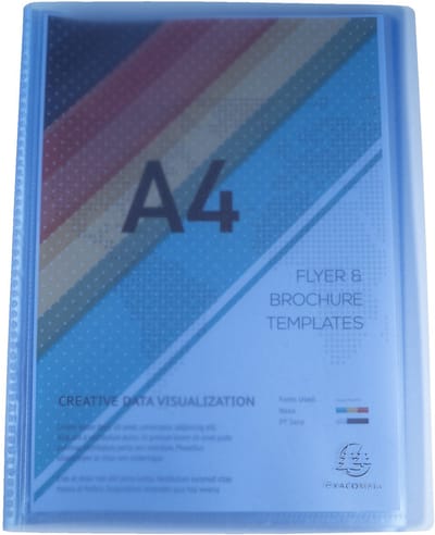 Exacompta 20x Chromaline showalbum met vaste rug PP - 20 tassen - 40 zichten - A4 - Geassorteerd - 85269E