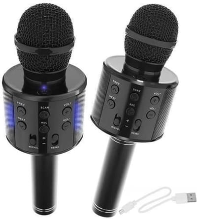 Karaoke - Microfoon - Met Luidspreker - Zwart