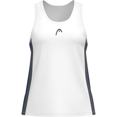 HEAD Club 25 Tech Tanktop Dames-Wit,Donkerblauw