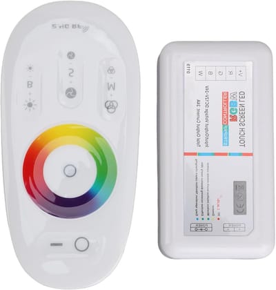 Draadloze RGB LED Dimmer met 2.4GHz RF Afstandsbediening voor 12-24V 5050 en 3528 LED Strips, Touch Panel Smart Controller voor Thuis, Kamer en Neon Verlichting