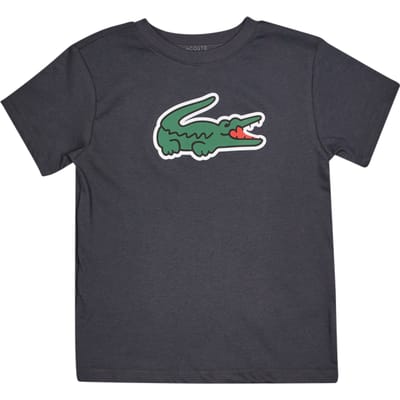 Lacoste Lcb Ud Sport T-shirts Kinder - Grijs - Maat 130 - 140 CM - Katoen Jersey