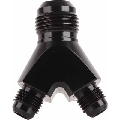 AN10 10AN naar AN6 6AN Mannelijke Flare Connector Y Blok Fitting Adapter Zwart