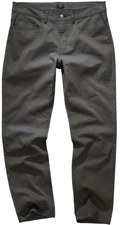 JP 1880 - Heren - Chinobroek Buik-Fit 5-pocket Regular-Fit - Donkerolijf - Maat 70