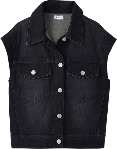 Jonen Oversized vest en spijkerbroek zonder mouwen voor meisjes JONEN