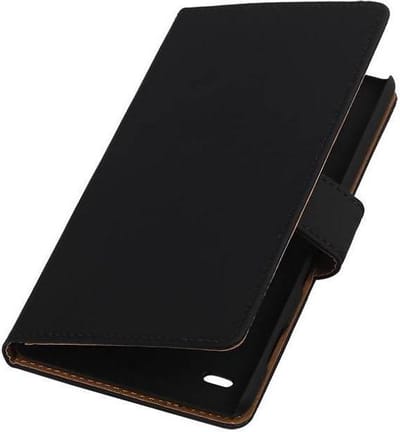Bookstyle Wallet Case Hoesjes Geschikt voor Sony Xperia C4 Zwart