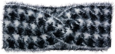 Clayre & Eef Hoofdband Vrouwen 10x22 cm Zwart Wit Synthetisch
