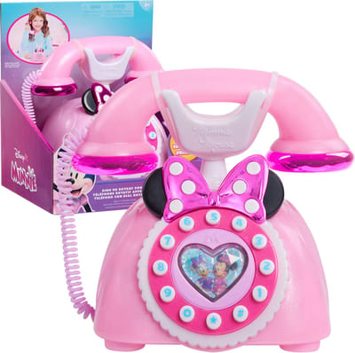 Disney Junior Minnie Mouse Traditionele Draaischijftelefoon Roze – Met Licht & Geluid