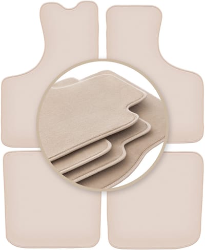 PREMIUM beige matten voor: Skoda 1000MB sedan 1966-1969