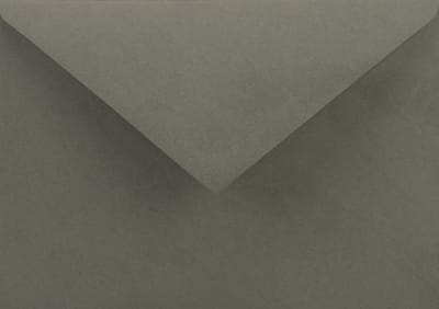 Gladde grijze enveloppen C6 - 114 x 162 mm - A6 - 25 stuks - NK natgelijmde - 115 gram - Sirio Color - Netuno