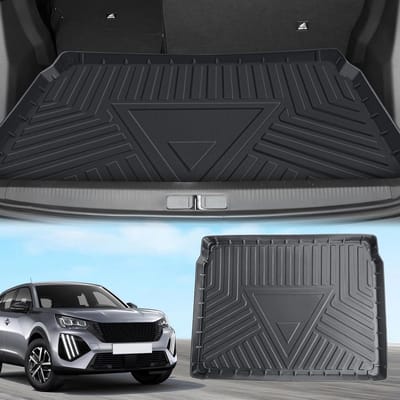 Trunkmat voor Peugeot 2008 (2020-2026) - Waterdichte en Slijtvaste TPE Kofferbakmat met Hoge Rand en Perfecte Pasvorm