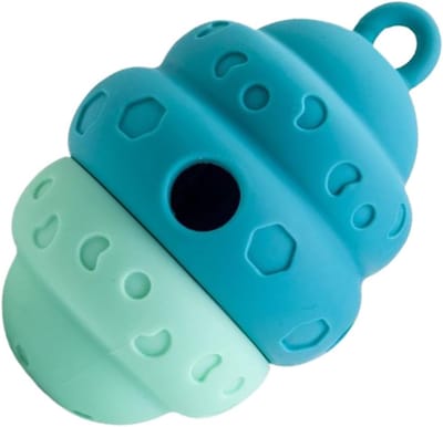 Hondentraktatie voeder - Voedsel bal - Langzaam eten - Duurzaam siliconen - 12.5 x 8 x 8 cm - Groen