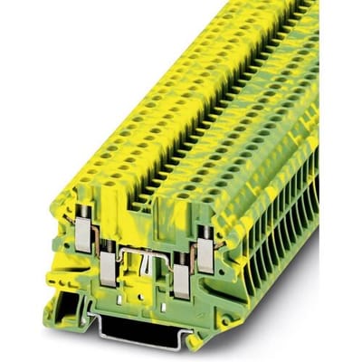 Phoenix Contact 3044568 Doorgangsserieklem 5.2 mm Schroeven Groen, Geel 50 stuk(s)