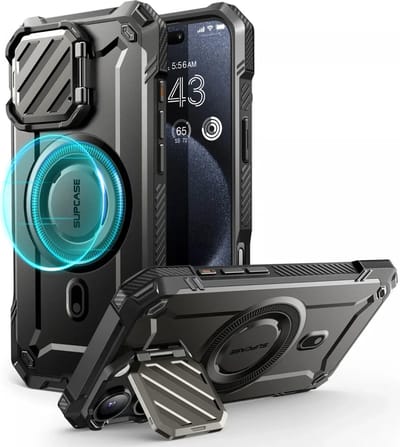 Supcase Geschikt voor Apple iPhone 16 Pro Max - Geschikt voor UB Pro MagXT - Back Cover Hoesje - Zwart