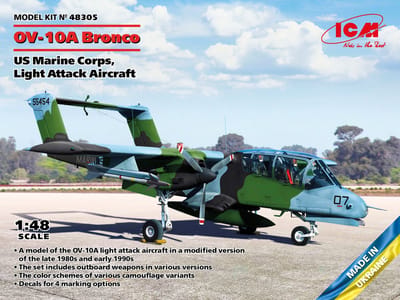 ICM Modelbouwpakket Militaire voertuigen - 48305 OV-10A US Marine Corps - Light Attack Aircraft Plastic - 1:48 - Modelbouw