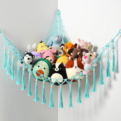 Boho Hangmat Voor Knuffels - Zacht Speelgoed Netto Opslag Voor Kinderkamer