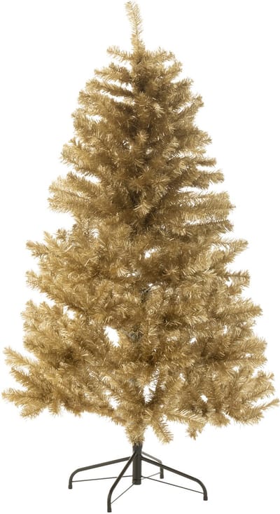 J-Line kerstboom - kunststof - goud - medium