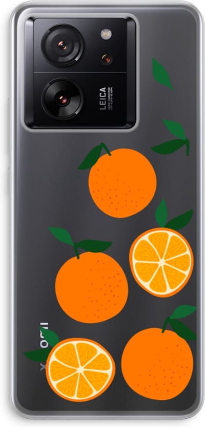 Case Company® - Hoesje geschikt voor Xiaomi 13T Pro hoesje - Will you be my clementine - Soft Cover Telefoonhoesje - Bescherming aan alle Kanten en Schermrand