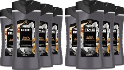 AXE Fragrance Collection Douchegel - Black Vanilla - Voordeelverpakking 8 x 300 ml