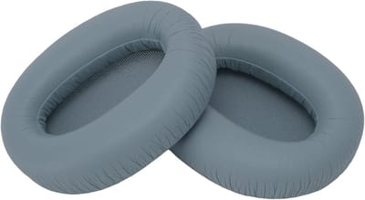 Comfortabele Vervangende Oorkussens voor Noise Cancelling Hoofdtelefoons, Geheugenfoam en Echte Leer, Ideaal voor Gamers en Muziekliefhebbers (Blauw Grijs)